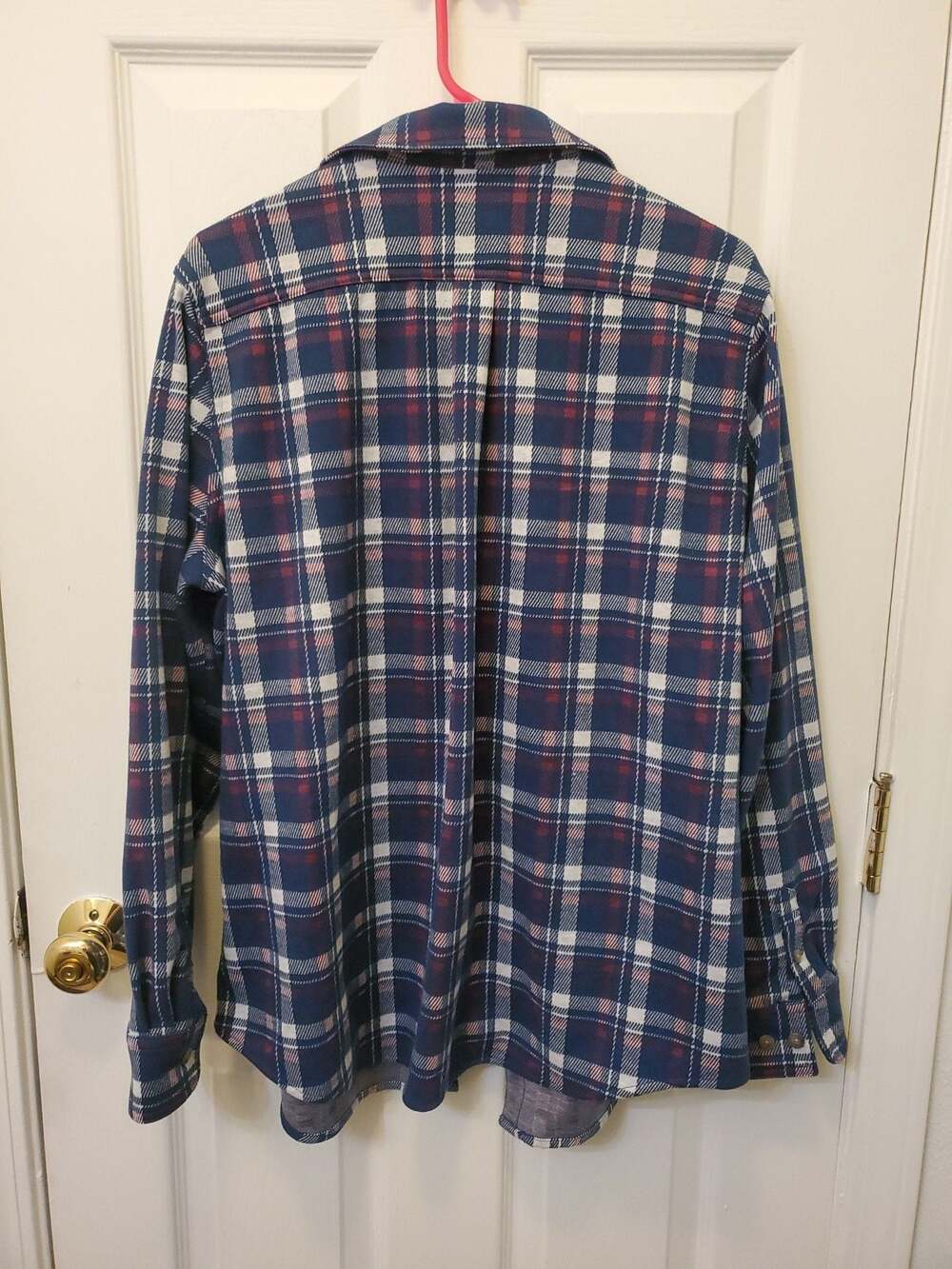 Blue Mountain Women's Long Sleeve Button-Down Plaid Flannel Shirt - Picture 4 of 5